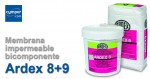 Membrana impermeable bicomponente Ardex 8+9 para suelos y paredes