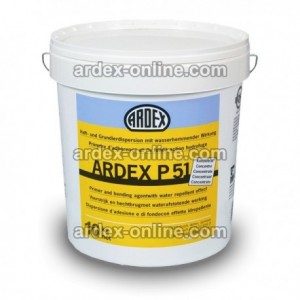 ARDEX P51 - envase 10 kg Imprimación para sellado de todo tipo de soportes porosos. Evita la subida de burbujas y deshidratación de los morteros en pavimentos. Sin disolventes.