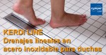 KERDI LINE – Drenajes lineales inoxidables para duchas