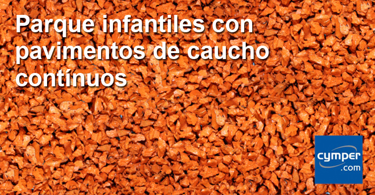 Pavimento de caucho continuo para parques infantiles