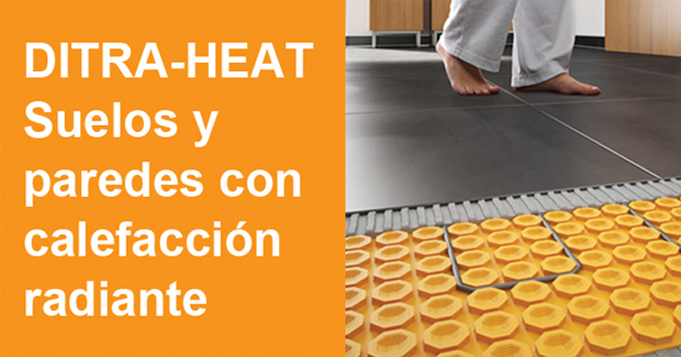 Calefacción en suelo y pared con DITRA-HEAT 0