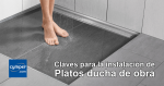 Claves para la instalación de platos de ducha de obra