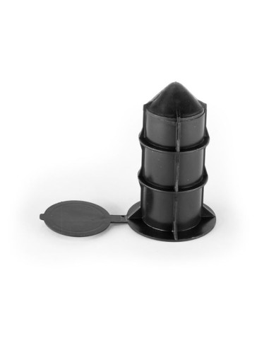 Casquillo guardacuerpo plástico cilíndrico