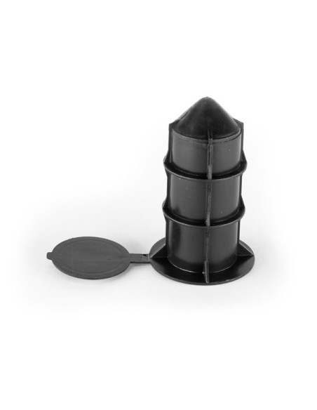 Casquillo guardacuerpo plástico cilíndrico
